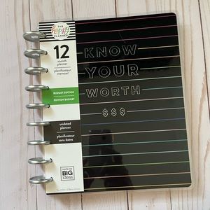 The Happy Planner undated budget planner